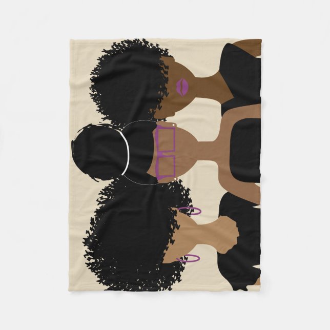 Curly Girl Trio {Royalty} blanket (Front)