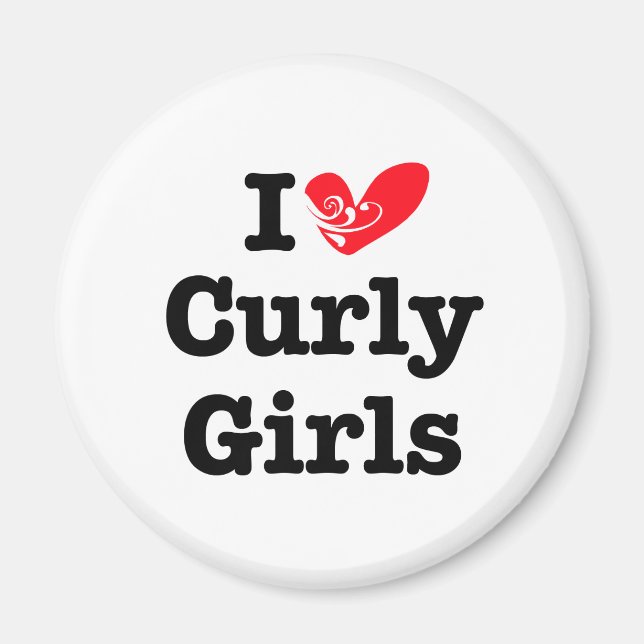 Curly Girls Love Magnet (Front)