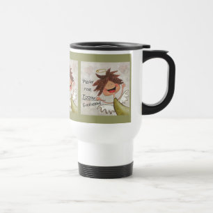 Curly Haired Angel-Pray for Today, Everyday! Travel Mug