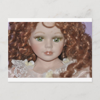 Curly Haired Doll Postcard