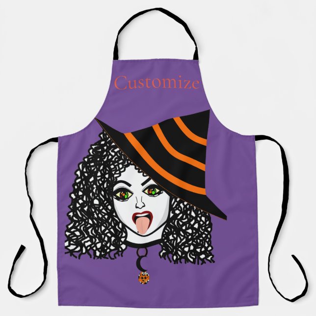 Curly-haired Witch Thunder_Cove Apron (Front)