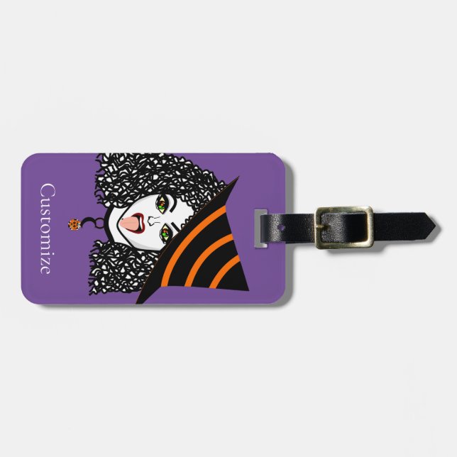 Curly-haired Witch Thunder_Cove Luggage Tag (Front Horizontal)