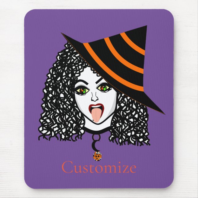 Curly-haired Witch Thunder_Cove Mouse Mat (Front)