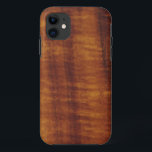 Curly Hawaiian Koa Wood Style iPhone 11 Case<br><div class="desc">Image of Beautiful Koa wood from Hawaii.</div>