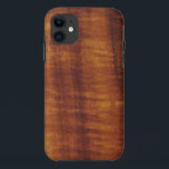 Curly Hawaiian Koa Wood Style iPhone 11 Case<br><div class="desc">Image of Beautiful Koa wood from Hawaii.</div>