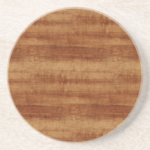 Curly Koa Acacia Wood Grain Look Coaster