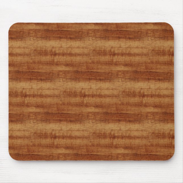 Curly Koa Acacia Wood Grain Look Mouse Mat (Front)