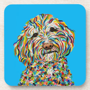 CURLY LABRADOODLE COASTER