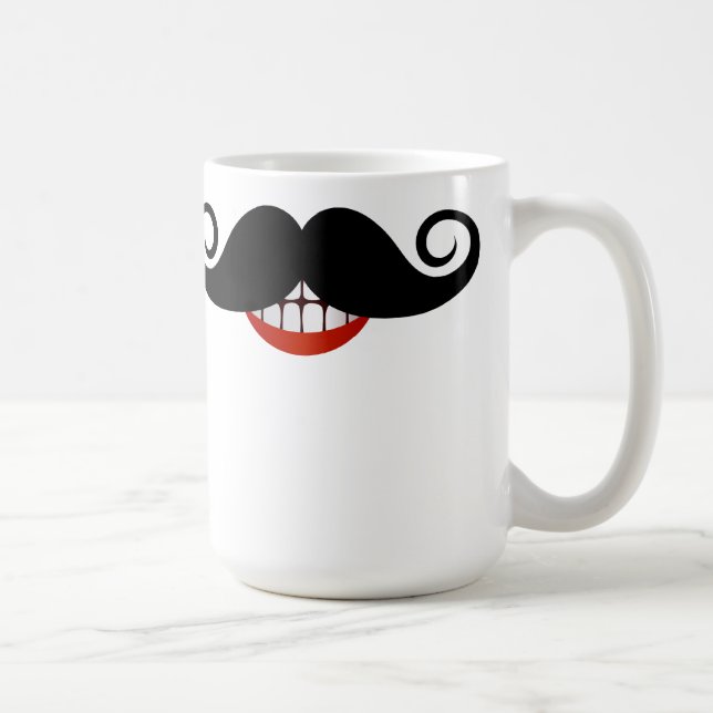 Curly Moustache Coffee Mug (Right)
