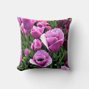 Curly Sue Purple Tulips, Oregon Cushion