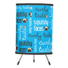 Curly Tails, Squishy Faces Pug Table Lamp
