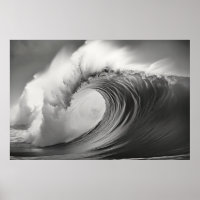 Curly Wave Ocean Force Nature Seascape 