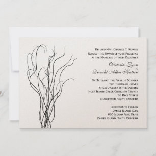 Curly Willow Wedding Invitation
