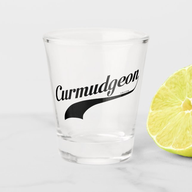 Curmudgeon Shot Glass (Front)