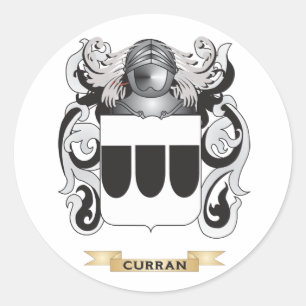 Curran Coat of Arms Classic Round Sticker