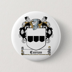 Curran Family Crest 6 Cm Round Badge