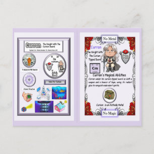 Curran - Knight Curium Sword Postcard