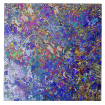 Currant Leaves Tree Art Ceramic Tile