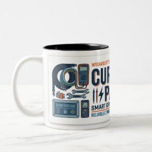 Current Master Electricians Gift Two-Tone Coffee Mug