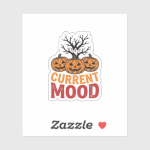 Current Mood Halloween Pumpkin Vintage Shirt Desig