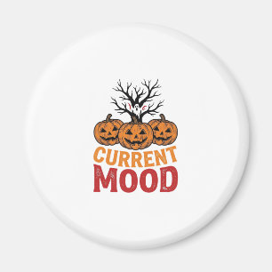 Current Mood Halloween Pumpkin Vintage Shirt Desig Magnet