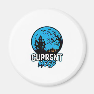 Current Mood Halloween Vintage Engraving Vector_1 Magnet