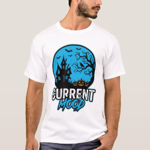 Current Mood Halloween Vintage Engraving Vector_1 T-Shirt