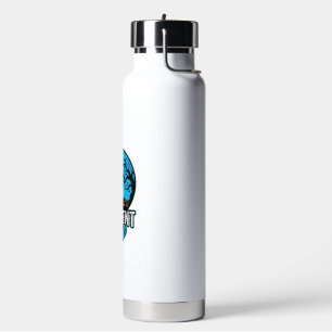 Current Mood Halloween Vintage Engraving Vector_1 Water Bottle