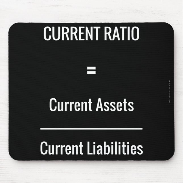 "Current Ratio" Mouse Mat (Front)