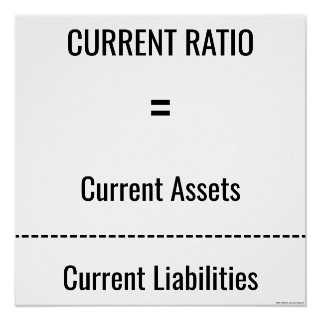 "Current Ratio" Poster (Front)