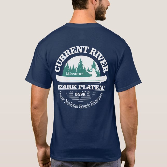 Current River (canoe) T-Shirt (Back)