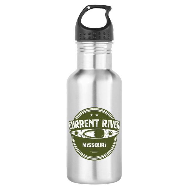 Current River Missouri Kayaking 532 Ml Water Bottle (Front)