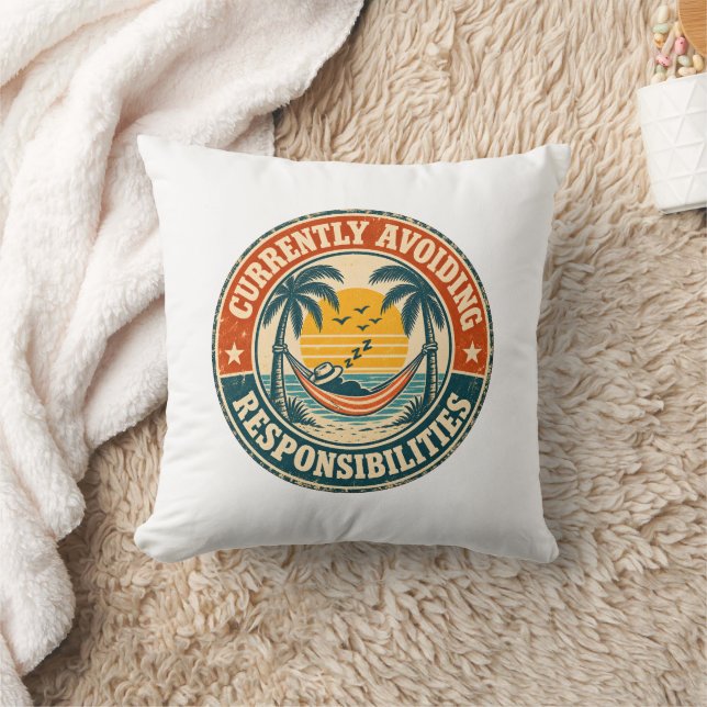 Currently Avoiding Responsibility  Cushion (Blanket)