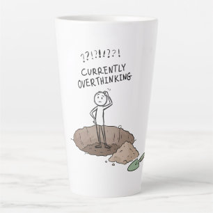Currently Overthinking Funny Coffee Mug Relatabl