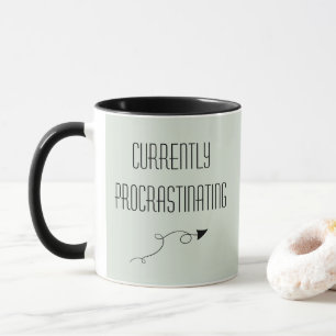 Currently Procrastinating with Arrow Funny Mug