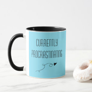 Currently Procrastinating with Arrow Funny Mug