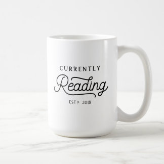 Currently Reading Established 2018 mug