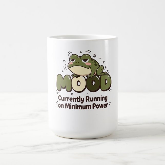 Currently Running on Minimum Power Frog Coffee mug (Center)