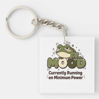 Currently Running on Minimum Power Frog Tee Key Ring