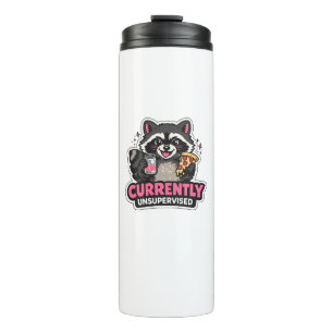 Currently Unsupervised Funny Excuse Quote Thermal Tumbler