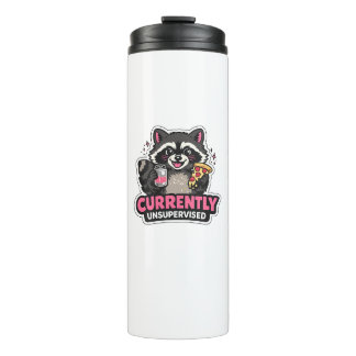 Currently Unsupervised Funny Excuse Quote Thermal Tumbler