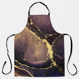 Currents of translucent hues, snaking metallic swi apron
