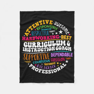 Curriculum And Instruction Coach Appreciation Week Fleece Blanket