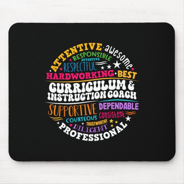 Curriculum And Instruction Coach Appreciation Week Mouse Mat (Front)