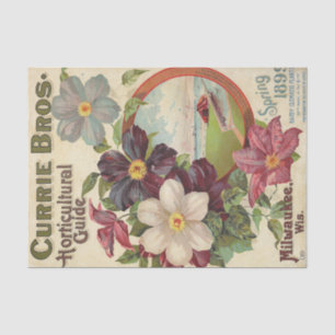 Currie Bros Horticultural Guide, 1899 Vintage  Tissue Paper