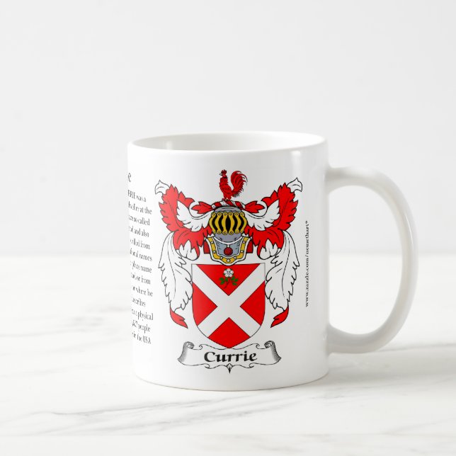 Currie Family Coat of Arms Coffee Mug (Right)