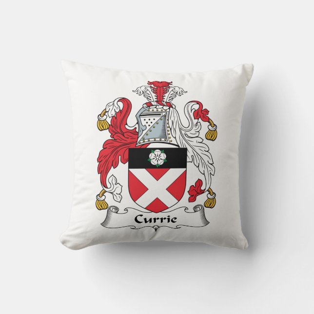 Currie Family Crest Cushion (Front)