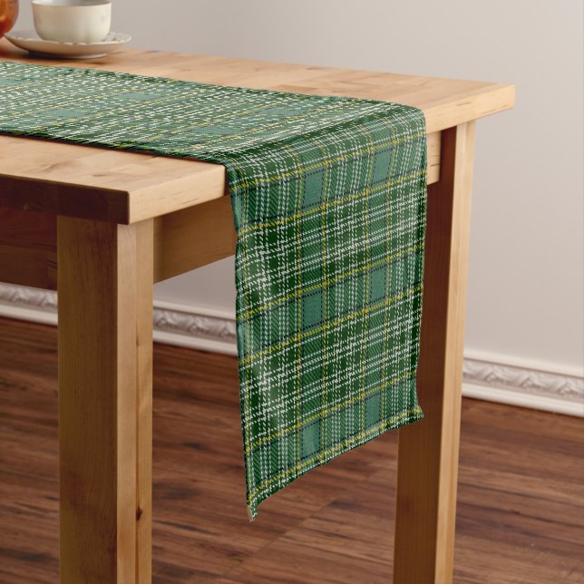 Currie Tartan clan Short Table Runner (In Situ)
