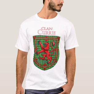 Currie Tartan Scottish Plaid Lion Rampant T-Shirt