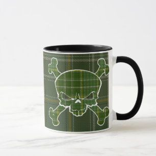 Currie Tartan Skull No Banner Mug
